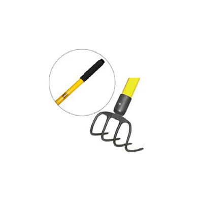 Long Handle 4 Tine Cultivator w/Fiberglass Handle